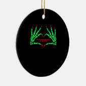 Skeleton Hands - Funny Halloween Keramik Ornament (Rechts)