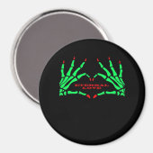 Skeleton Hands - Funny Halloween Magnet (Vorderseite/Rückseite)