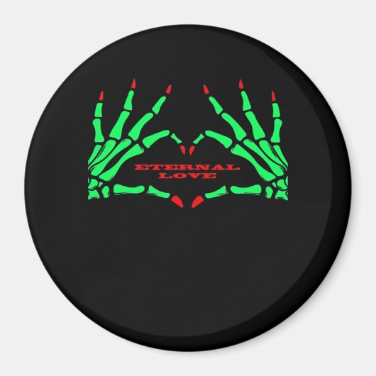 Skeleton Hands - Funny Halloween Magnet (Vorne)