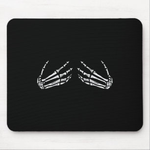 Skeleton Hands Funny Retro Halloween Kostüm Outfi Mousepad