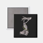 Skeleton Hands Ghost Spooky Halloween Magnet (Vorderseite/Rückseite)