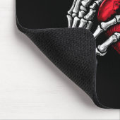 Skeleton Hands halten Herz Halloween Kostüm Wom Mousepad (Ecke)