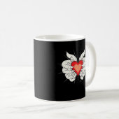Skeleton Hands Heart Classic Kaffeetasse (VorderseiteRechts)
