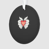 Skeleton Hands Heart Classic Ornament (Vorderseite)