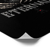 Skeleton Hands Heart Classic Poster (Ecke)