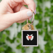 Skeleton Hands Heart Classic Schlüsselanhänger (Hand)