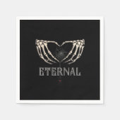 Skeleton Hands Heart Classic Serviette (Vorderseite)