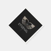 Skeleton Hands Heart Classic Serviette (Ecke)