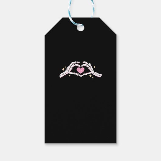 Skeleton Hands Heart Funny Geschenkanhänger (Vorderseite)