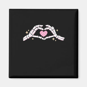 Skeleton Hands Heart Funny Magnet