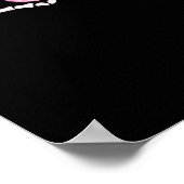 Skeleton Hands Heart Funny Poster (Ecke)