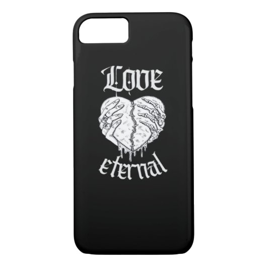 Skeleton Hands Heart Gothic Classic Case-Mate iPhone Hülle (Rückseite)
