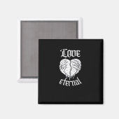 Skeleton Hands Heart Gothic Classic Magnet (Vorderseite/Rückseite)