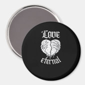 Skeleton Hands Heart Gothic Classic Magnet (Vorderseite/Rückseite)