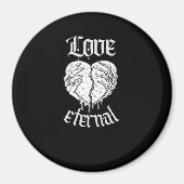 Skeleton Hands Heart Gothic Classic Magnet (Vorne)
