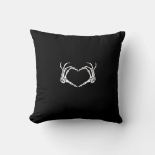Skeleton Hands Heart Graphic Kissen