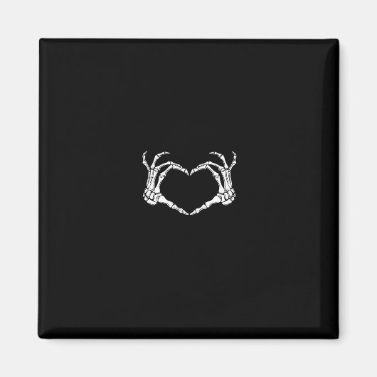 Skeleton Hands Heart Graphic Magnet (Vorne)