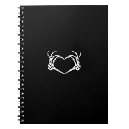 Skeleton Hands Heart Graphic Notizblock (Vorderseite)