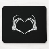 Skeleton Hands Heart Halloween Rock Costume Men Wo Mousepad (Vorne)