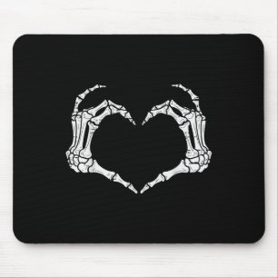 Skeleton Hands Heart Halloween Rock Costume Men Wo Mousepad
