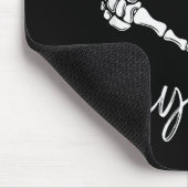 Skeleton Hands Heart Hey Boo Funny Halloween Men W Mousepad (Ecke)