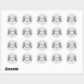 Skeleton Hands Heart Shape Sticker (Blatt)