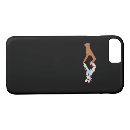 Skeleton Hands Heart Show Basic Case-Mate iPhone Hülle (Rückseite (Horizontal))