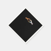 Skeleton Hands Heart Show Basic Serviette (Ecke)