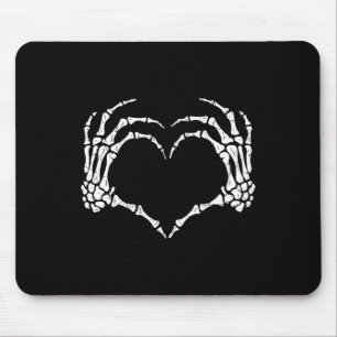 Skeleton Hands Heart Sign Halloween Kostüme Männer Mousepad