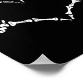 Skeleton Hands Heart Sign Halloween Kostüme Männer Poster (Ecke)