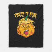 Skeleton Hands Heart Sign Retro Halloween Kostüm Fleecedecke (Vorderseite)