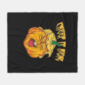 Skeleton Hands Heart Sign Retro Halloween Kostüm Fleecedecke (Vorderseite (Horizontal))