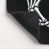 Skeleton Hands Heart Sign Retro Halloween Kostüm Mousepad (Ecke)