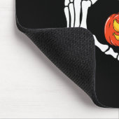 Skeleton Hands Heart Sign Retro Halloween Kostüm Mousepad (Ecke)