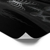 Skeleton Hands Heart Sign Y Face Funny Halloween C Poster (Ecke)