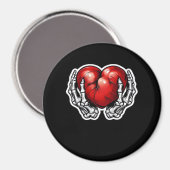 Skeleton Hands Hearts - Niedliches Halloween Magnet (Vorderseite/Rückseite)