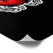 Skeleton Hands Hearts - Niedliches Halloween Poster (Ecke)