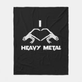 Skeleton Hands Herz - Funny Halloween Fleecedecke (Vorderseite)