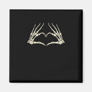 Skeleton Hands Herz Funny Halloween Männer Frauen Magnet