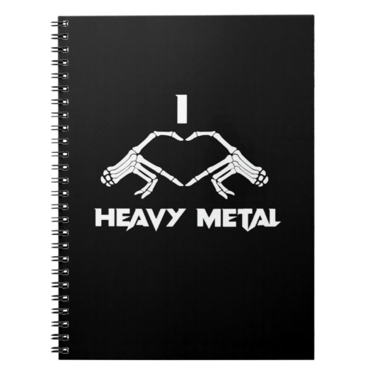 Skeleton Hands Herz - Funny Halloween Notizblock (Vorderseite)