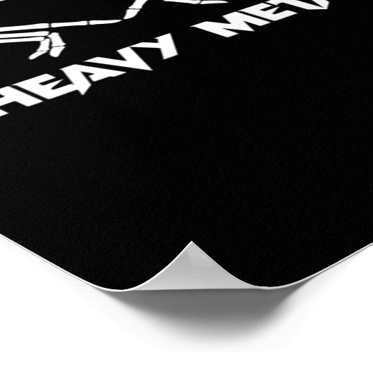 Skeleton Hands Herz - Funny Halloween Poster (Ecke)