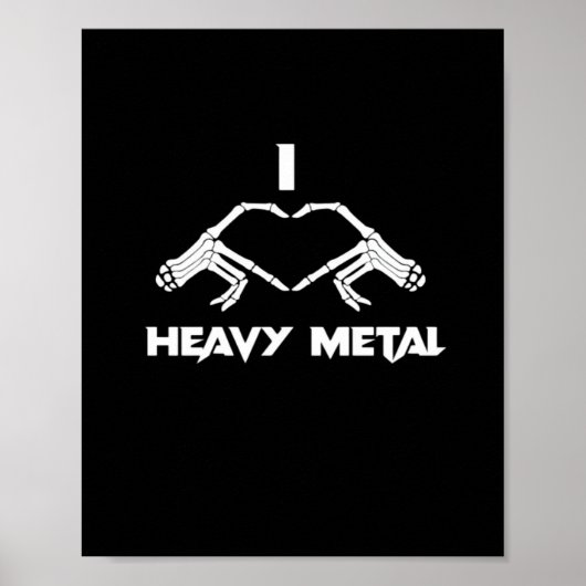 Skeleton Hands Herz - Funny Halloween Poster (Vorne)