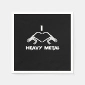 Skeleton Hands Herz - Funny Halloween Serviette (Vorderseite)