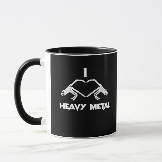 Skeleton Hands Herz - Funny Halloween Tasse (Links)
