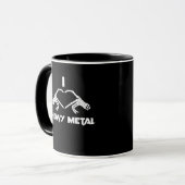 Skeleton Hands Herz - Funny Halloween Tasse (Vorderseite Links)