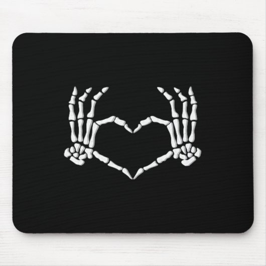 Skeleton Hands Herz Halloween Kostüme Männer Fraue Mousepad (Vorne)