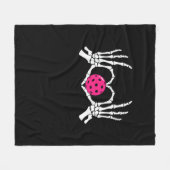 Skeleton Hands Herz Signieren Funny Pickle Valenti Fleecedecke (Vorderseite (Horizontal))