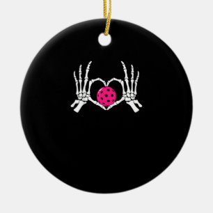 Skeleton Hands Herz Signieren Funny Pickle Valenti Keramik Ornament