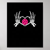 Skeleton Hands Herz Signieren Funny Pickle Valenti Poster (Vorne)