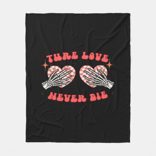 Skeleton Hands Herzdesign Classic Fleecedecke (Vorderseite)